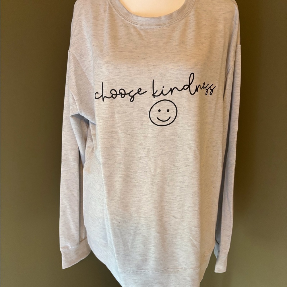 NEW Gray 'Choose Kindness' Long Sleeve XL